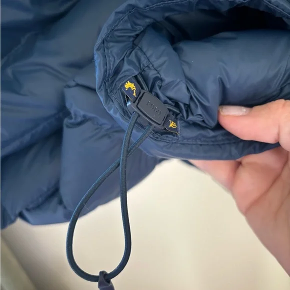 Men 2XLT xxl tall POLO Ralph Lauren lightweight bleaker down jacket aviator navy - Picture 6 of 8